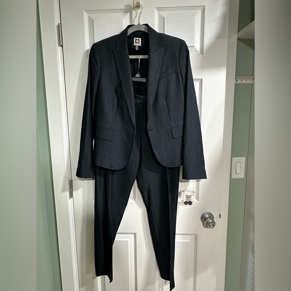 Anne Klein Indigo Skinny Dress Pants - Picture 3 of 3